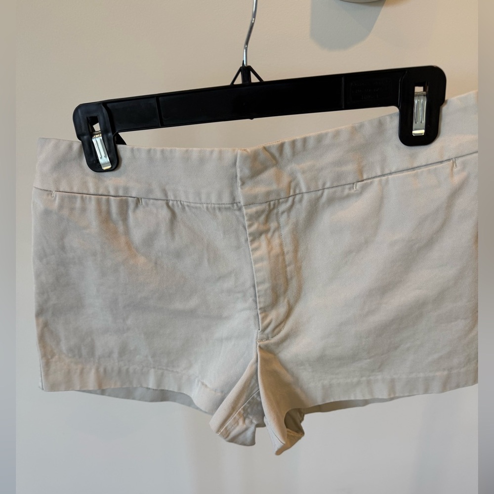 J. Crew Women's Cream Denim-Style Jean Shorts